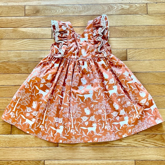 🦊Size 4/5 Eleanor Rose Friends of the Forrest dress is perfect for fall photos! - Picture 4 of 6